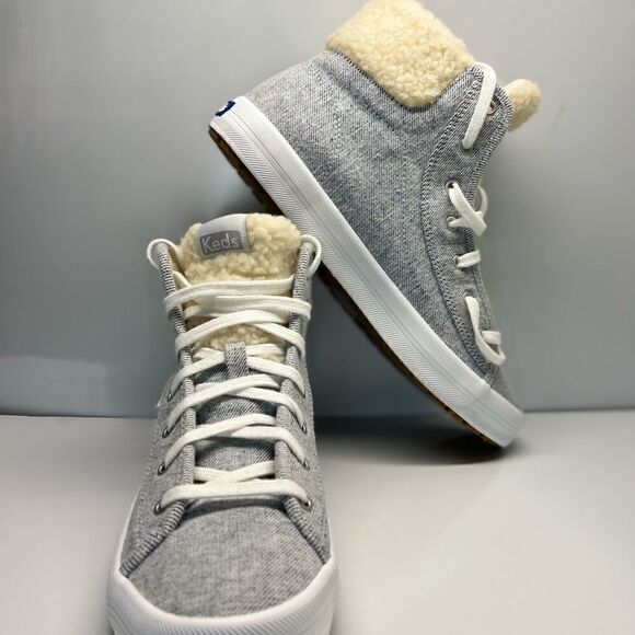 Keds Women's Kickstart Hi TRX Den/Shrl Sneaker Wool WF63654 (CN) - Picture 8 of 9